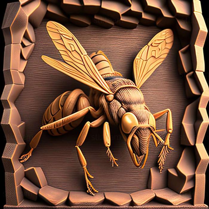 3D модель Polistes brunetus (STL)